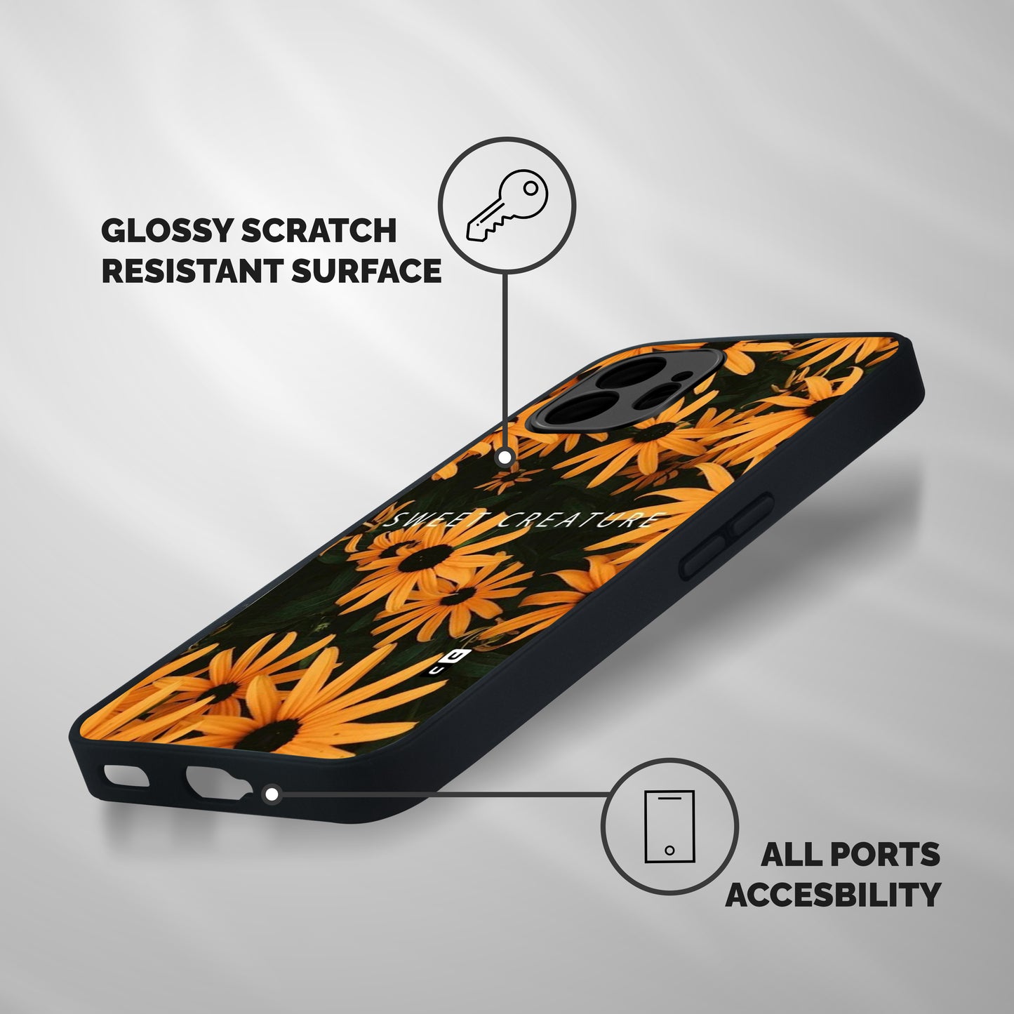 Sweet Creature Shockproof Hybrid Protection (Metal + TPU) Back Case Cover