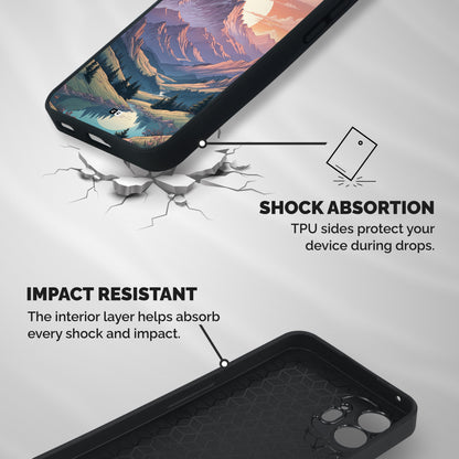 Sweet Evening Shockproof Hybrid Protection (Metal + TPU) Back Case Cover