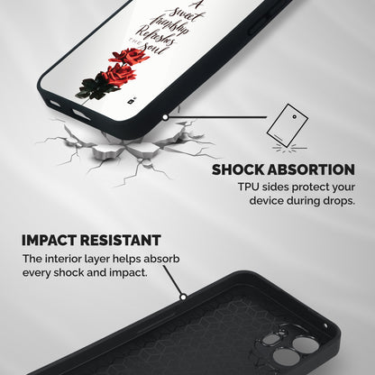 Sweet Friendship Shockproof Hybrid Protection (Metal + TPU) Back Case Cover