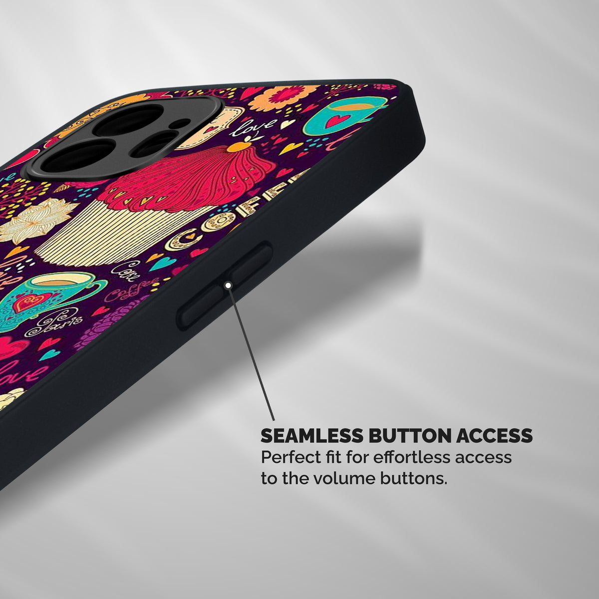Sweet Love Shockproof Hybrid Protection (Metal + TPU) Back Case Cover