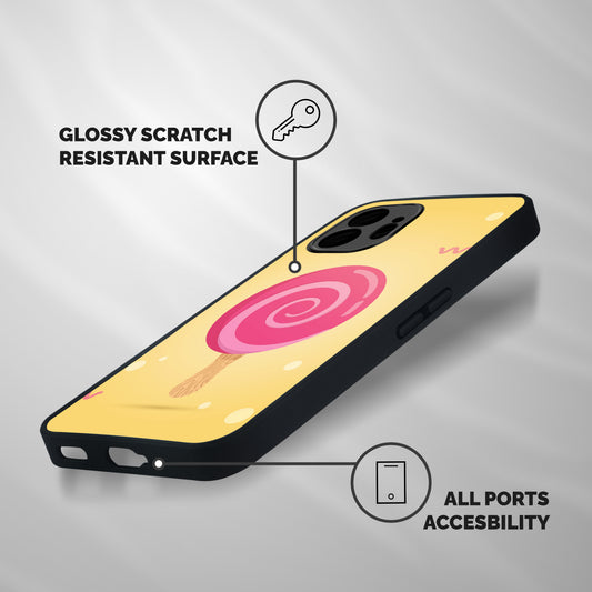 Swirl Ice Cream Shockproof Hybrid Protection (Metal + TPU) Back Case Cover