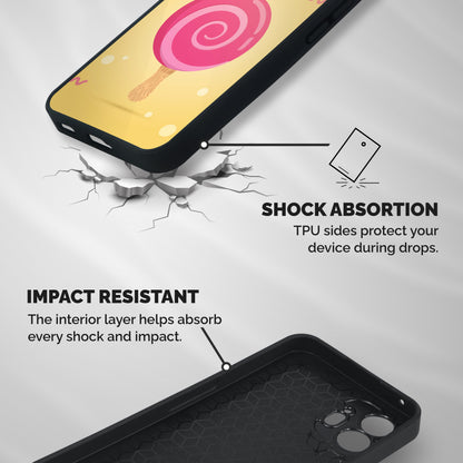Swirl Ice Cream Shockproof Hybrid Protection (Metal + TPU) Back Case Cover