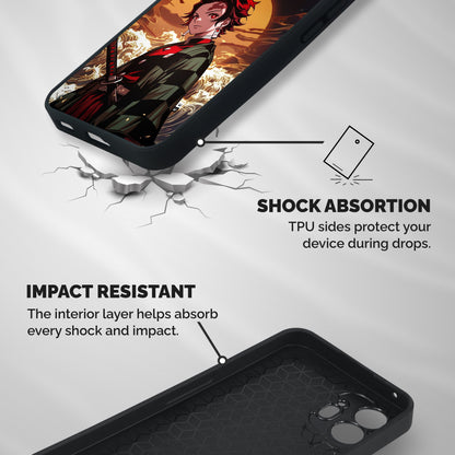 Tanjiro Attitude Shockproof Hybrid Protection (Metal + TPU) Back Case Cover