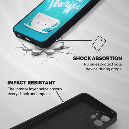 Tea-rific Shockproof Hybrid Protection (Metal + TPU) Back Case Cover