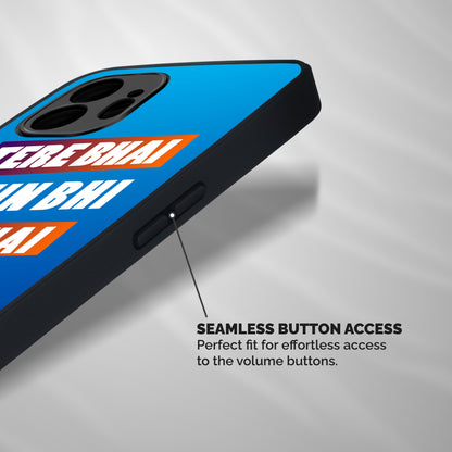 Tere Bhai Me Bhi Dam Hai Shockproof Hybrid Protection (Metal + TPU) Back Case Cover