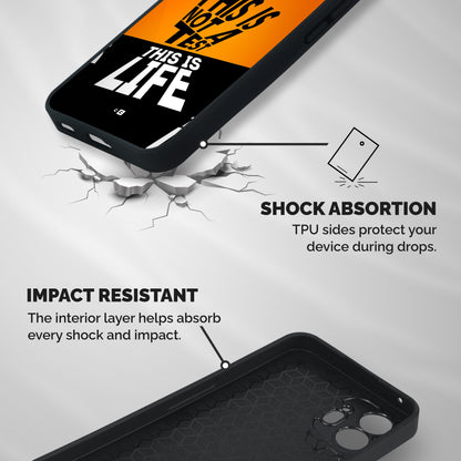 Test Life Shockproof Hybrid Protection (Metal + TPU) Back Case Cover