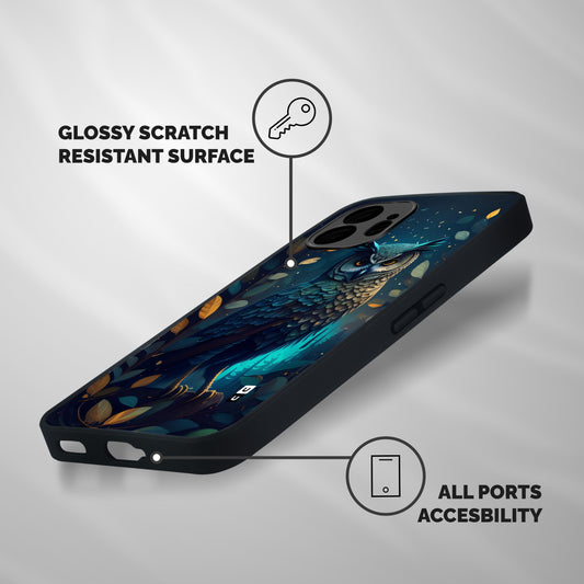 The Cunning Owl Shockproof Hybrid Protection (Metal + TPU) Back Case Cover