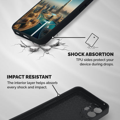 The Dubai Shockproof Hybrid Protection (Metal + TPU) Back Case Cover