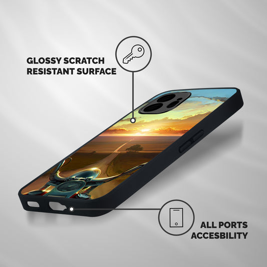 The Long Ride Shockproof Hybrid Protection (Metal + TPU) Back Case Cover