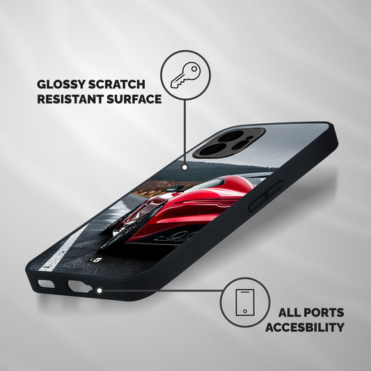 The Royal Car Shockproof Hybrid Protection (Metal + TPU) Back Case Cover