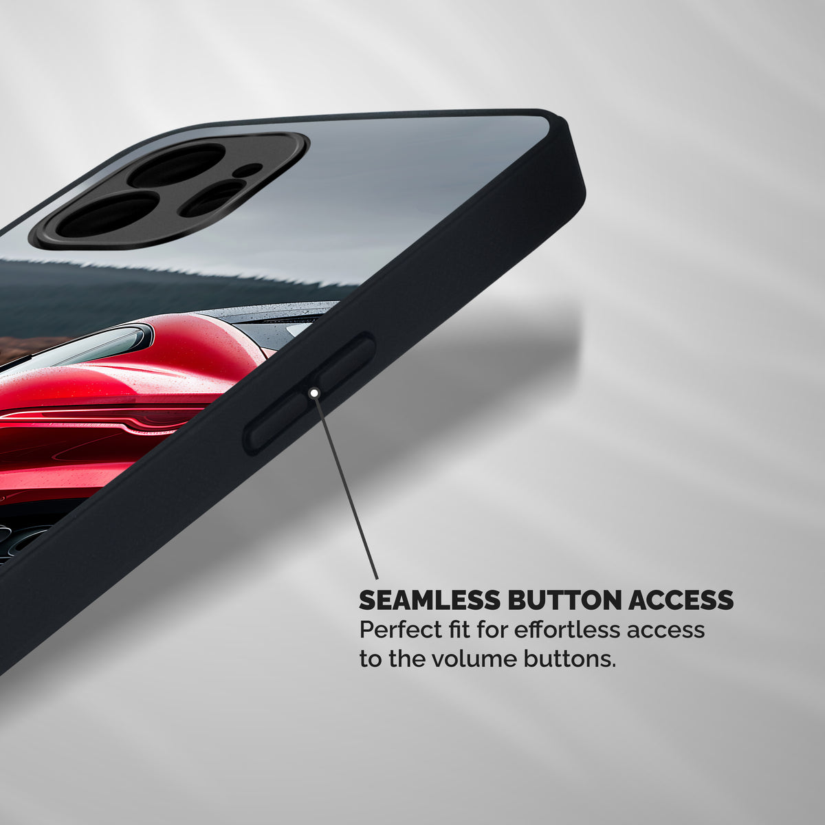 The Royal Car Shockproof Hybrid Protection (Metal + TPU) Back Case Cover