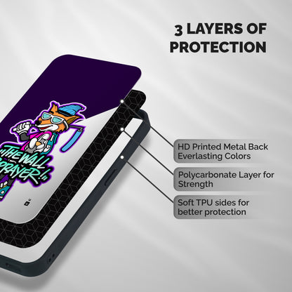 The Wall Sprayer Shockproof Hybrid Protection (Metal + TPU) Back Case Cover