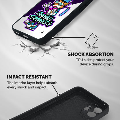 The Wall Sprayer Shockproof Hybrid Protection (Metal + TPU) Back Case Cover