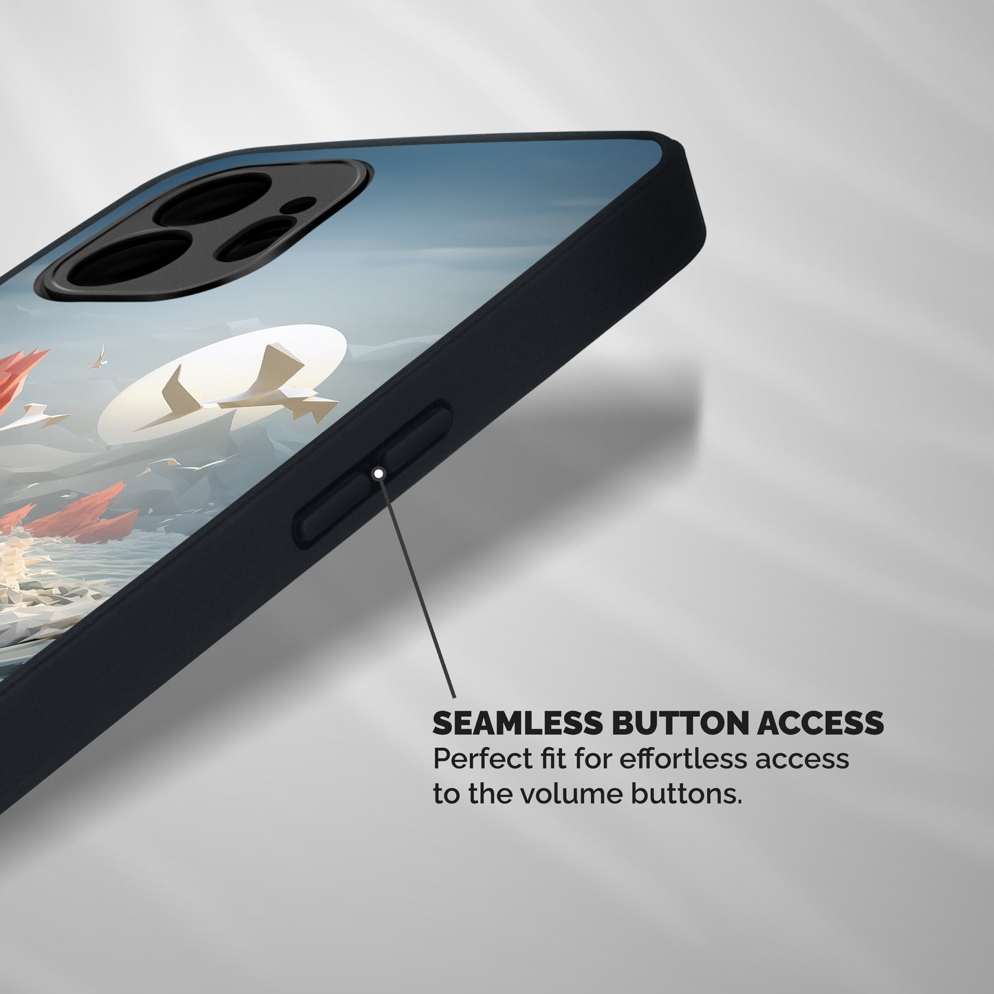 Three Dimension Sea Shockproof Hybrid Protection (Metal + TPU) Back Case Cover