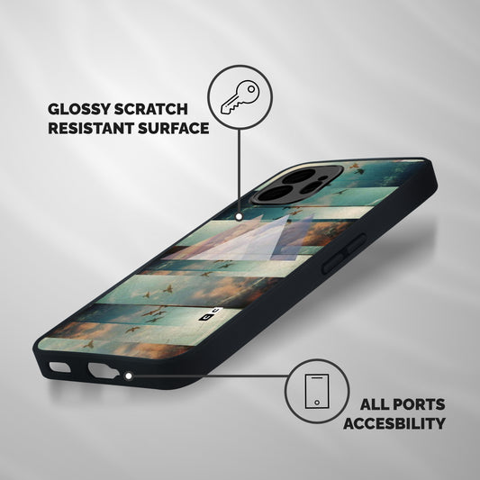 Three Triangles Shockproof Hybrid Protection (Metal + TPU) Back Case Cover