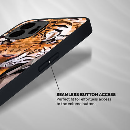 Tiger Abstract Art Shockproof Hybrid Protection (Metal + TPU) Back Case Cover