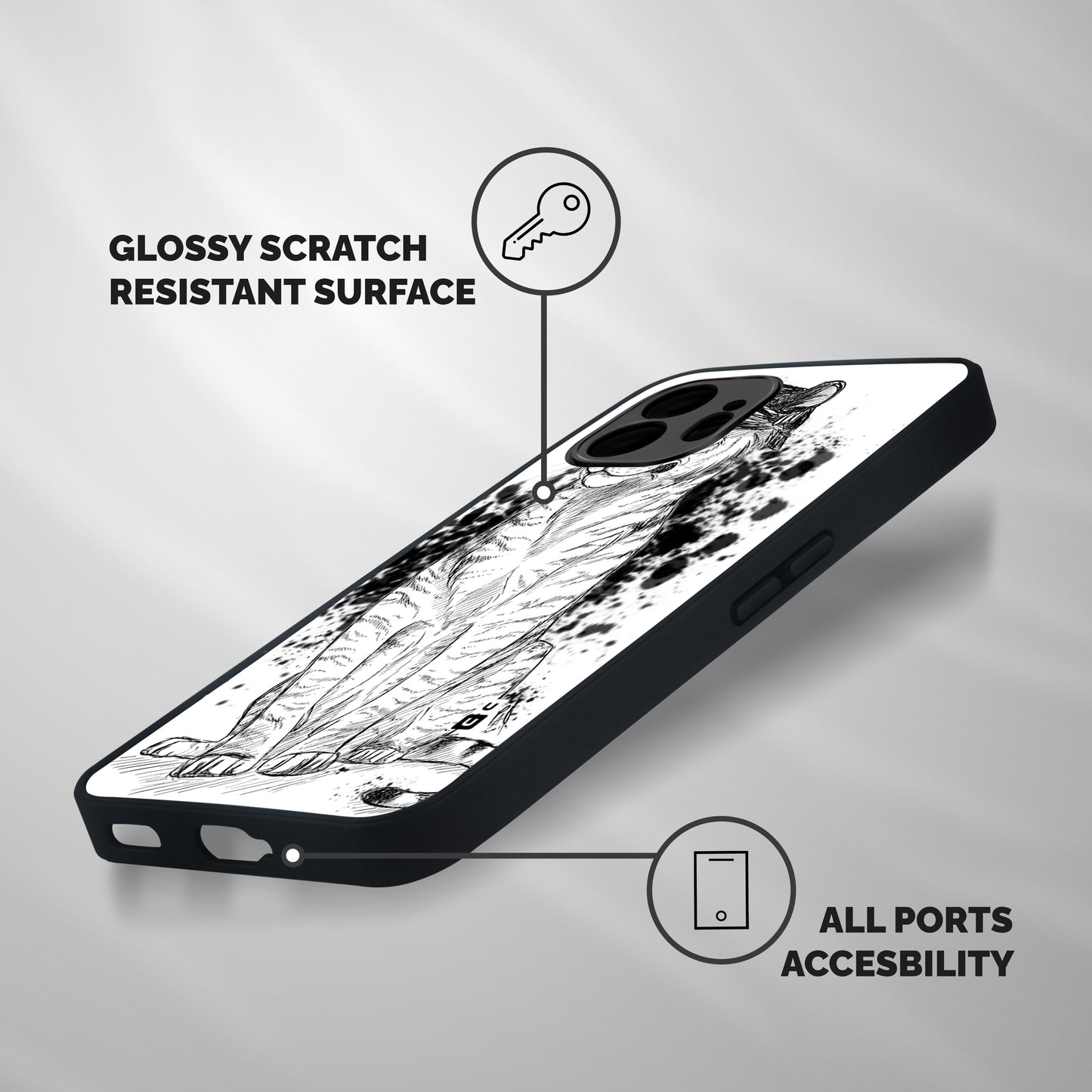 Tiger Wink Shockproof Hybrid Protection (Metal + TPU) Back Case Cover