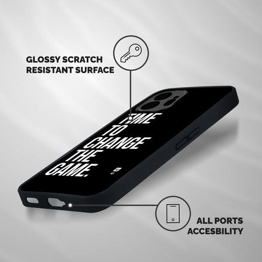 Time to Change the Game Shockproof Hybrid Protection (Metal + TPU) Back Case Cover