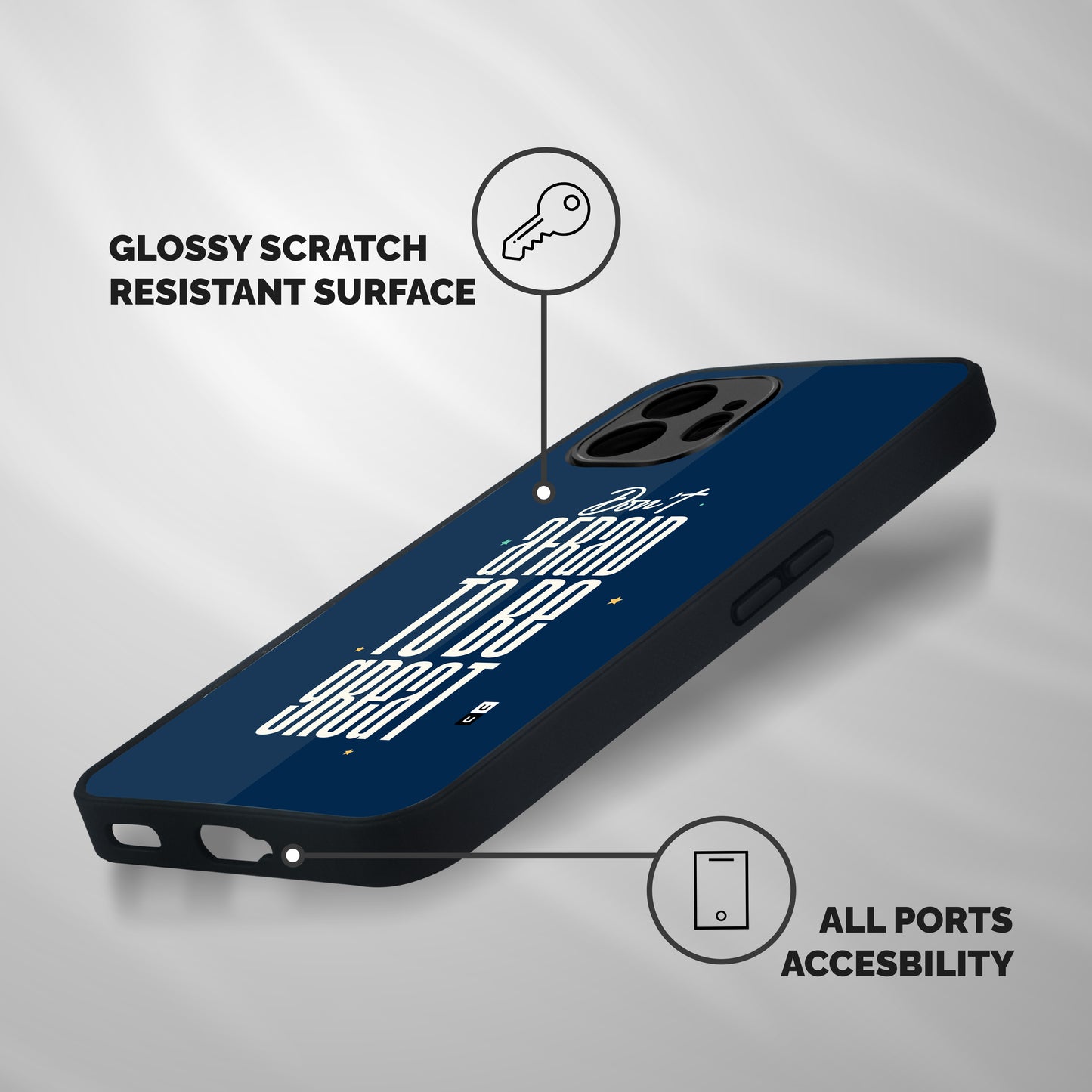 To Be Great Shockproof Hybrid Protection (Metal + TPU) Back Case Cover