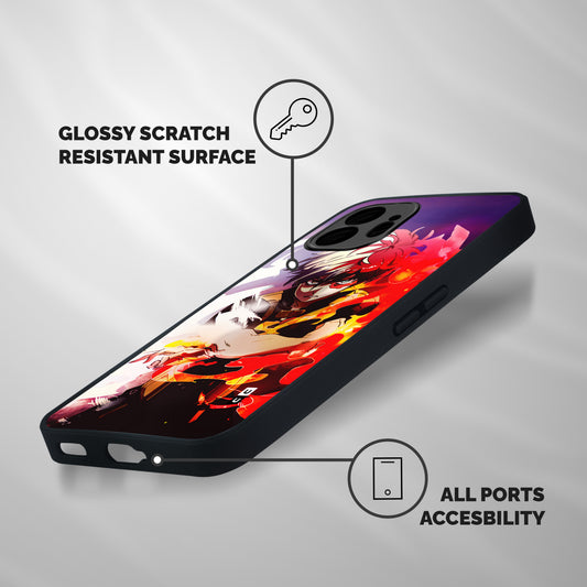 Todoroki Colors Shockproof Hybrid Protection (Metal + TPU) Back Case Cover
