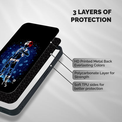 Todoroki Stance Shockproof Hybrid Protection (Metal + TPU) Back Case Cover
