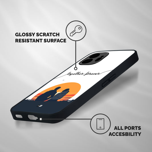 Together Forever Shockproof Hybrid Protection (Metal + TPU) Back Case Cover
