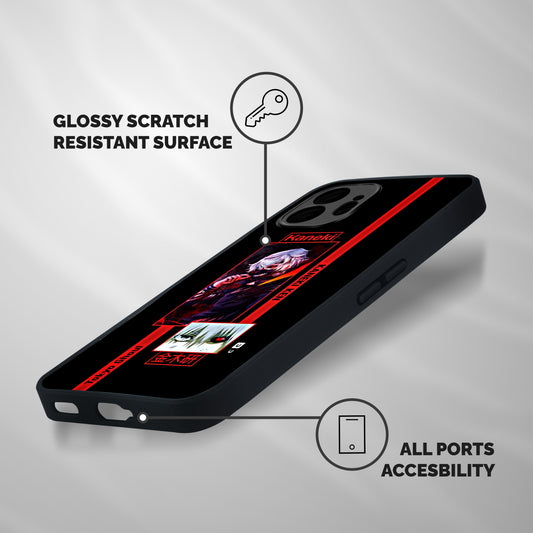 Tokyo Ghoul Kaneki Art Shockproof Hybrid Protection (Metal + TPU) Back Case Cover