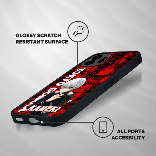 Tokyo Ghuoul Kaneki Shockproof Hybrid Protection (Metal + TPU) Back Case Cover