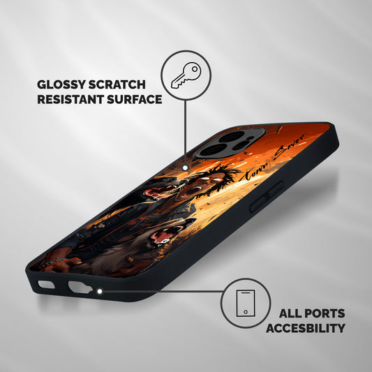 Town Saver Dogs Shockproof Hybrid Protection (Metal + TPU) Back Case Cover