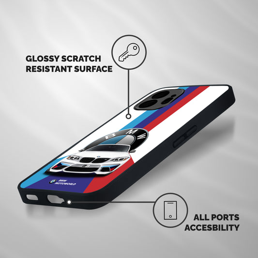 Track Supercar Shockproof Hybrid Protection (Metal + TPU) Back Case Cover