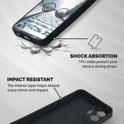 Tracks And Specs Shockproof Hybrid Protection (Metal + TPU) Back Case Cover