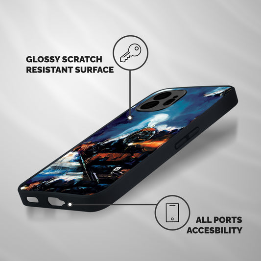 Train Art Shockproof Hybrid Protection (Metal + TPU) Back Case Cover
