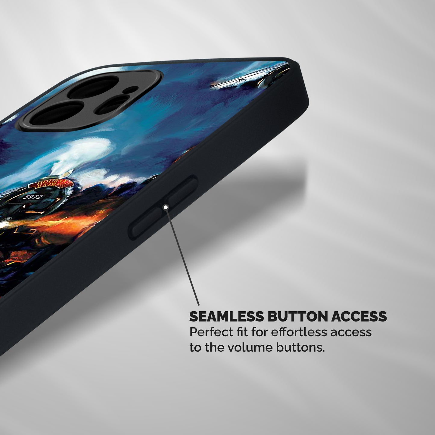 Train Art Shockproof Hybrid Protection (Metal + TPU) Back Case Cover