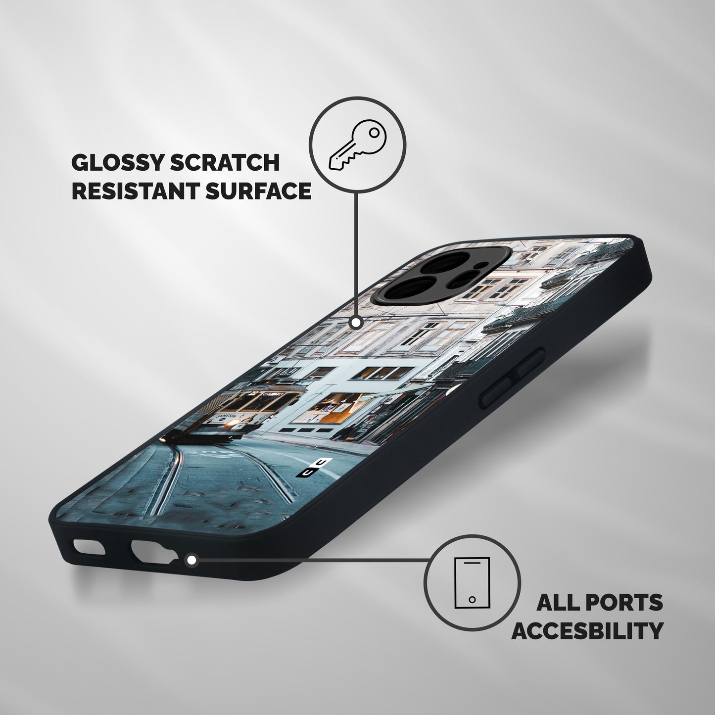 Tramp Train Shockproof Hybrid Protection (Metal + TPU) Back Case Cover