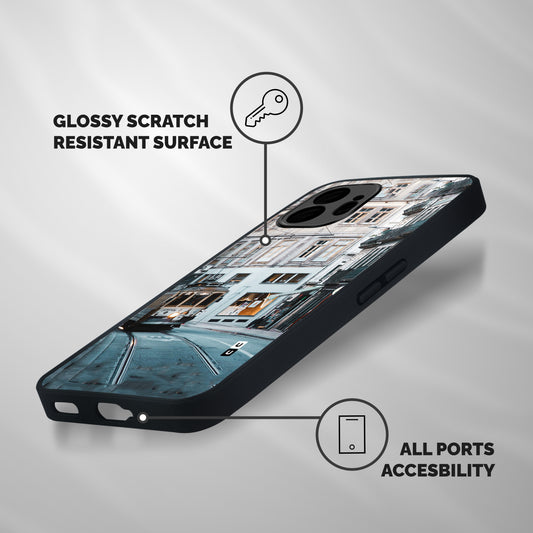 Tramp Train Shockproof Hybrid Protection (Metal + TPU) Back Case Cover