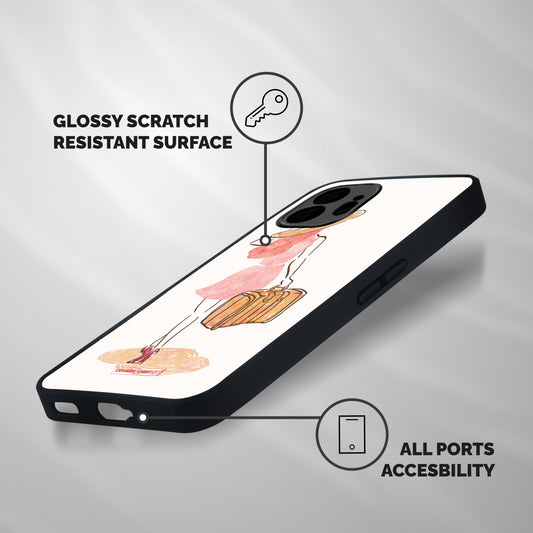 Travel Girl Shockproof Hybrid Protection (Metal + TPU) Back Case Cover