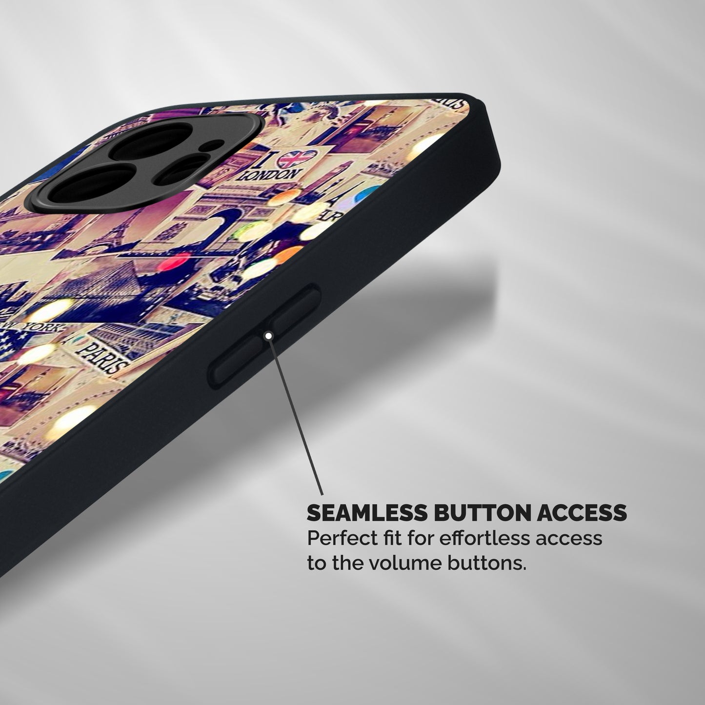 Travel Pictures Shockproof Hybrid Protection (Metal + TPU) Back Case Cover