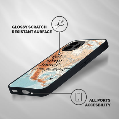 Travel Repeat Shockproof Hybrid Protection (Metal + TPU) Back Case Cover