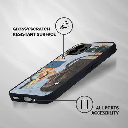 Travel Requisites Shockproof Hybrid Protection (Metal + TPU) Back Case Cover