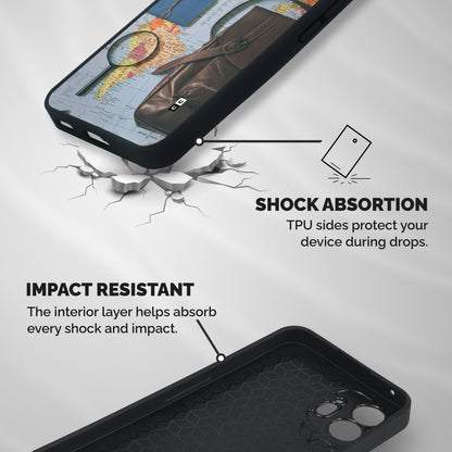 Travel Requisites Shockproof Hybrid Protection (Metal + TPU) Back Case Cover
