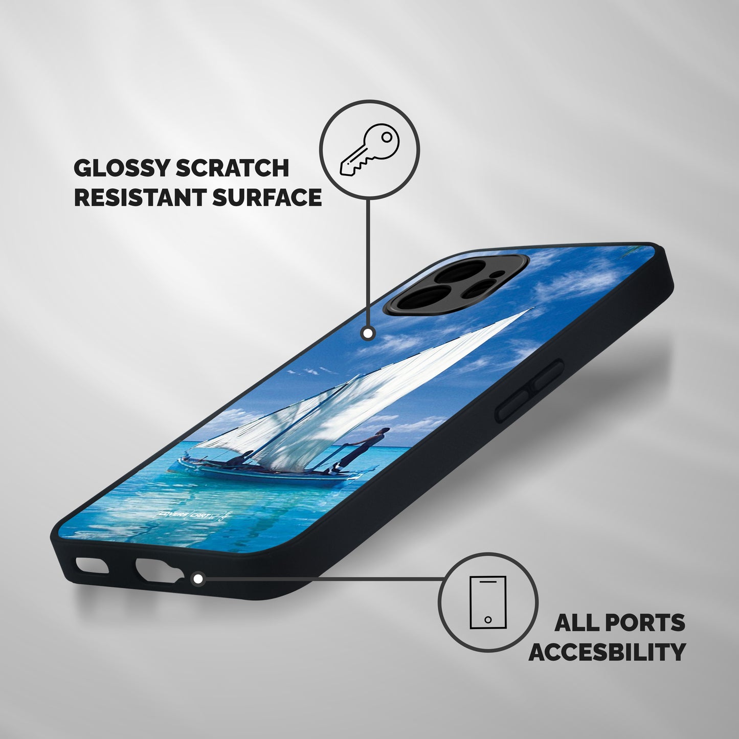 Travel Ship Shockproof Hybrid Protection (Metal + TPU) Back Case Cover