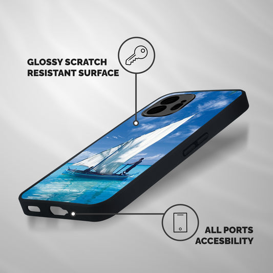 Travel Ship Shockproof Hybrid Protection (Metal + TPU) Back Case Cover