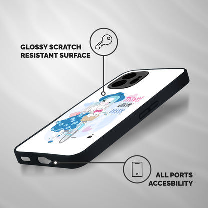 Travel With My Bestie Shockproof Hybrid Protection (Metal + TPU) Back Case Cover