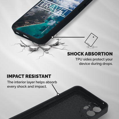 Travel Shockproof Hybrid Protection (Metal + TPU) Back Case Cover