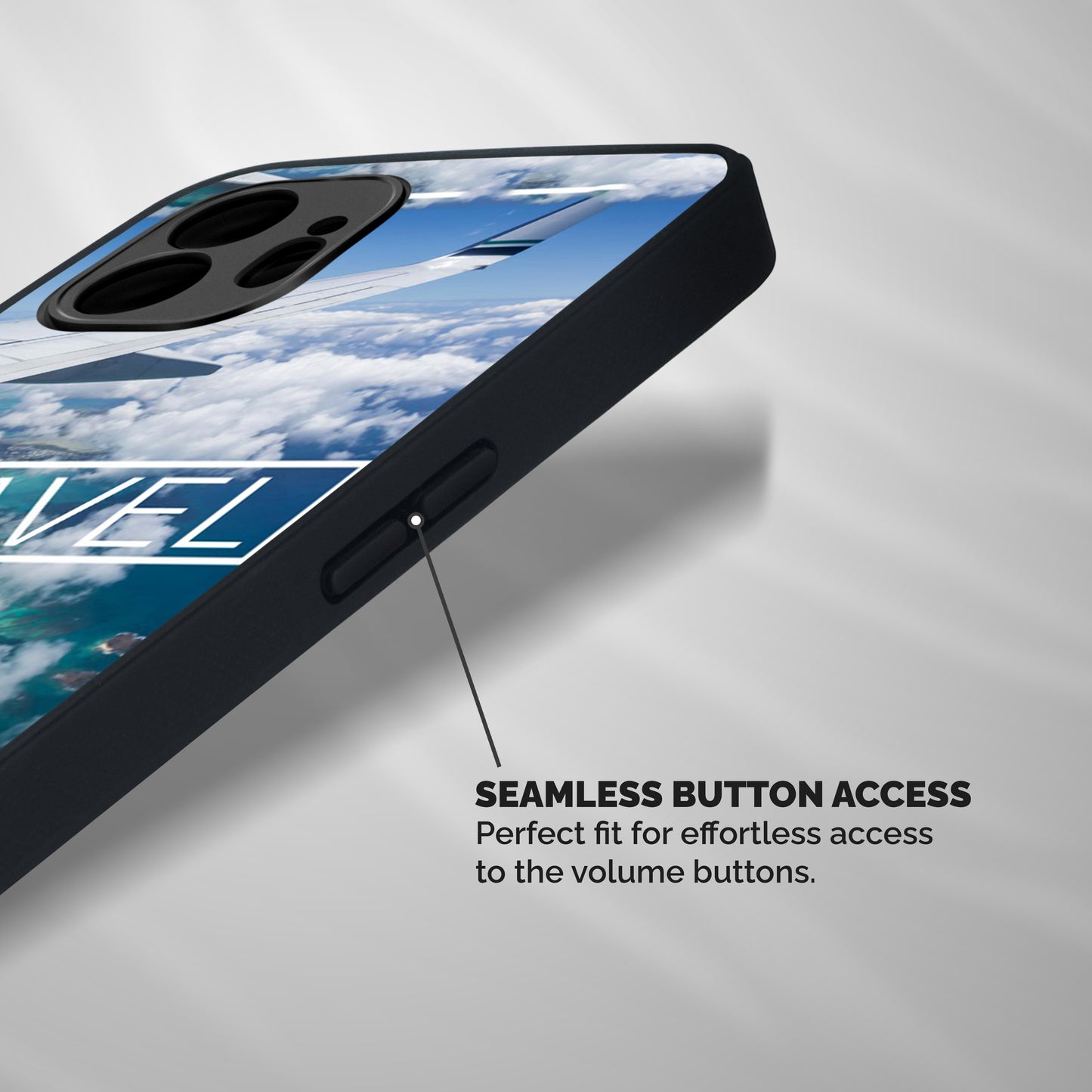 Travel Shockproof Hybrid Protection (Metal + TPU) Back Case Cover