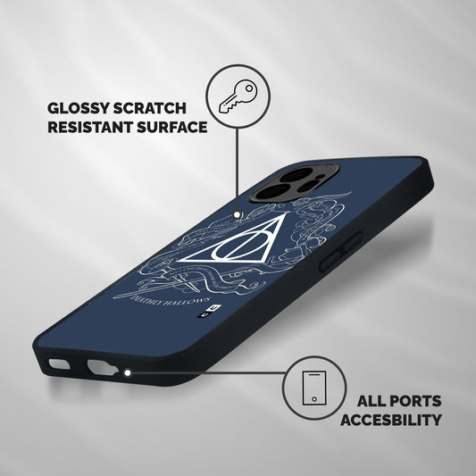 Triangle Blue Shockproof Hybrid Protection (Metal + TPU) Back Case Cover