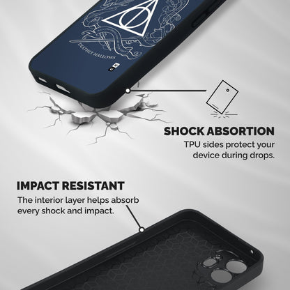 Triangle Blue Shockproof Hybrid Protection (Metal + TPU) Back Case Cover
