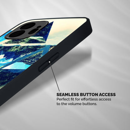 Triangular View Shockproof Hybrid Protection (Metal + TPU) Back Case Cover