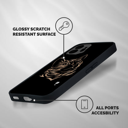 Tribal Cat Shockproof Hybrid Protection (Metal + TPU) Back Case Cover