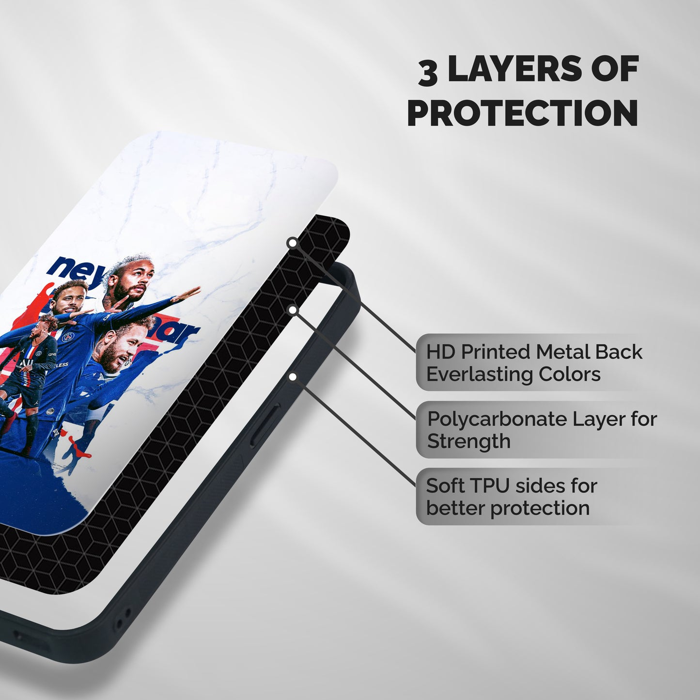 Tropical Sensation Shockproof Hybrid Protection (Metal + TPU) Back Case Cover